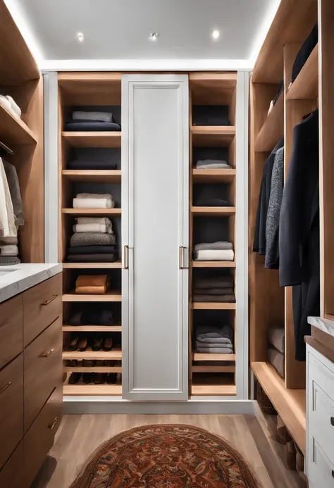 Maximizing storage space without visually cluttering a room is an art, surtout dans une petite salle de bain. Built-in closets are an ingenious solution to add storage capacity while maintaining a clean aesthetic.