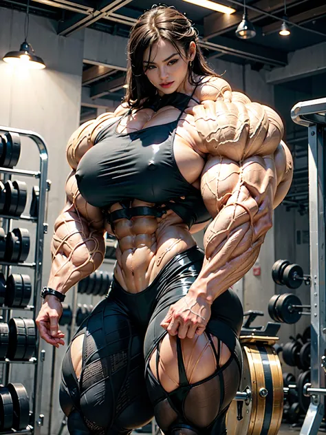 (8k, RAW photo, photorealistic:1.25), (giant strapon:1.25), ((((1 girl)))), (1 super muscular tranny bodybuilder:1.25), (bulging veins:1.25), (huge biceps:1.25), (extreme muscular exposure:1.25), (dominatrix in full black latex:1.5), (super muscular profes...