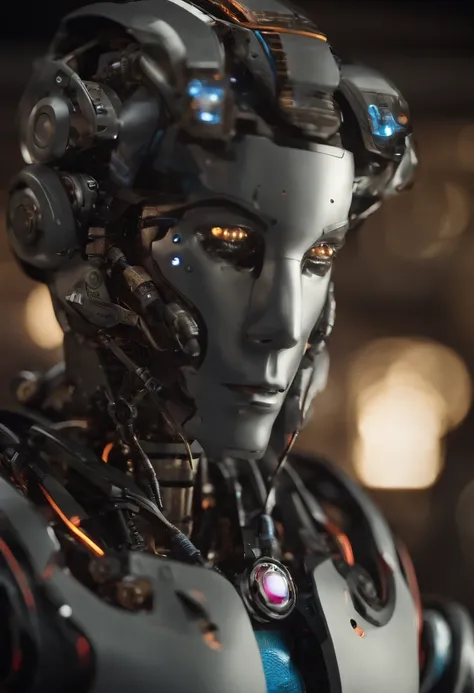 Curtis is a cool looking humanoid robot with a human face