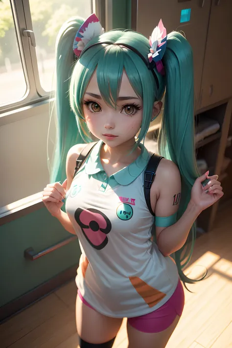 treinadora, Hatsune miku, Pokémon Eevee, Poké Ball