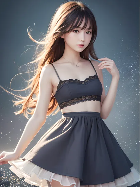 Highest Quality, excellent details, 超A high resolution, (fidelity: 1.4), The best illustrations, favor details, Highly condensed 1girl, with a delicate and beautiful face, Delicate collarbones, High Quality Fishtail Skirt, Shyness,Frolic,dance,