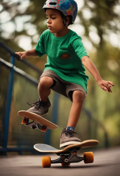 Boy skateboarding