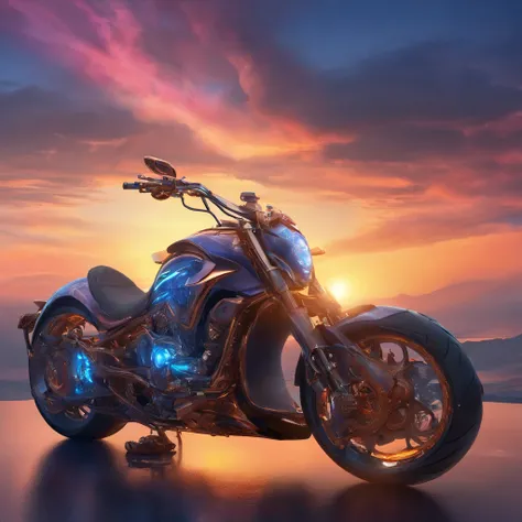 the motorcycle, ray tracing, UHD, award winning