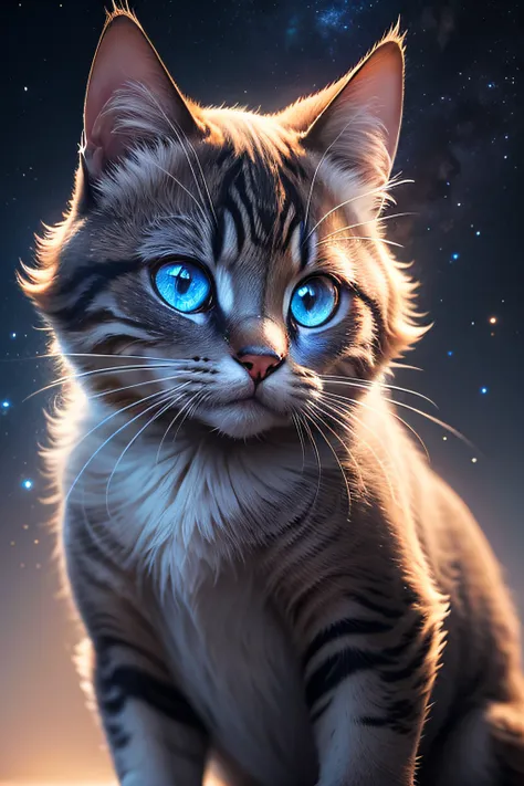 Gato, 8k potrait de gato bonito com traje de astronauta em Marte Terra, fotografia macro, intrincado, elegante, Fotografia realista de profundidade de campo, perfect natural lighting (master part, side-lighting, finely detailed beautiful image rendering), ...