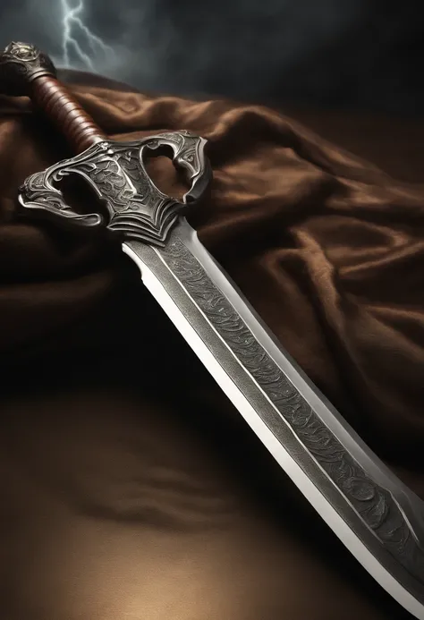 (best quality,4k,8k,highres,masterpiece:1.2),ultra-detailed,(realistic,photorealistic,photo-realistic:1.37),glimmering thunderous Han sword,ethereal sword,glowing sword,ancient weapon,mythical weapon,shimmering metal,decorative sword,ornate hilt,innovative...