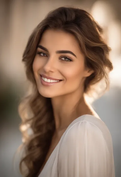 sorriso cativante, pouty lips, Mulher com cerca de 18 anos, cabelos ruivos naturais, roupa de medica.Characteristic brown eyes, fine facial features, slender and graceful, cara bonita, Ultra sharp focus, tiro realista.