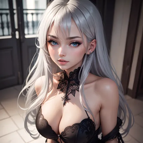 Silver-haired beauty