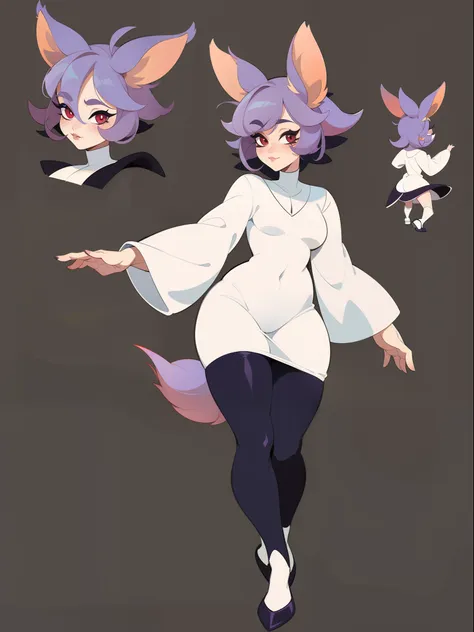 character concept adopt, female cute (yordle) , fullbody dress  (nun)