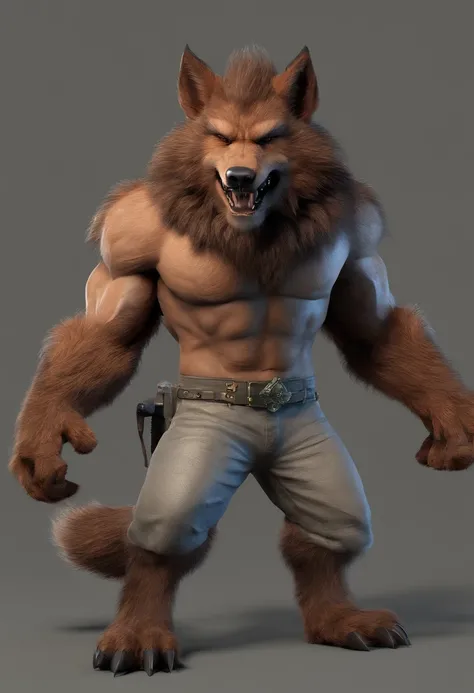 Handsome werewolf，furry