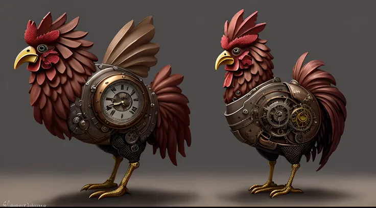 Steampunk rooster