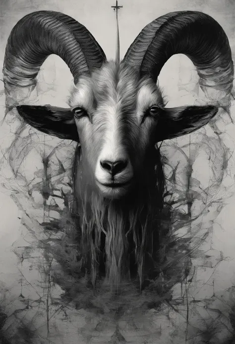 A goat, Its getting lost in the midst of dreams