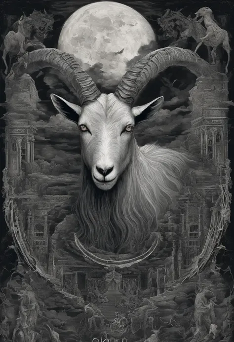 A goat, Its getting lost in the midst of dreams