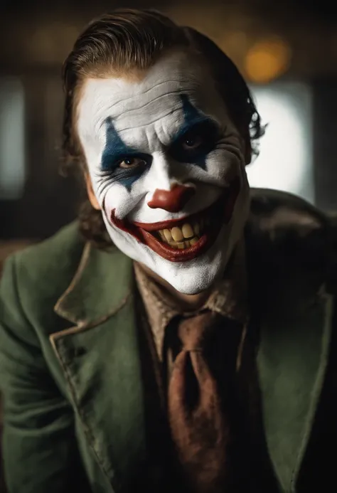 Joker smiley face with make up