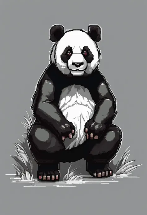 a panda.faces.No background 3D pixel art 4K wallpaper. Incredible pixel art details. Pixel art. Detailed Unreal Engine pixel art