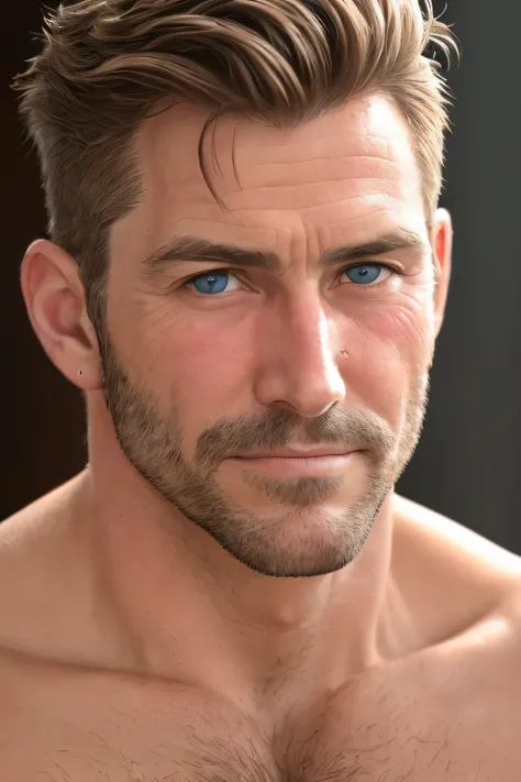 high quality, 1man, handsome american dilf,  close up,