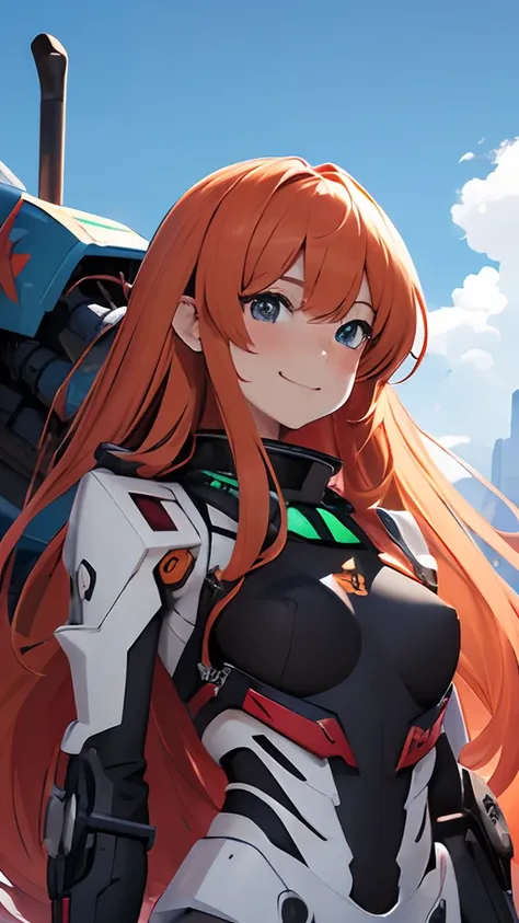 (8K, Best Quality, Masterpiece:1.2), Ultra-detailed, 1 girl,Cute, 独奏,beautiful detailed sky,dating,(nose blush),(Smile:1.15),(closed mouth) large nippel,beautiful detail eyes, (Long hair:1.2),floating hair, asuka langley from evangelion, Asuka Legi of Evan...