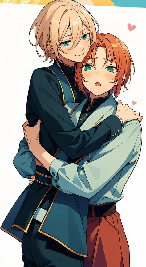 blush, 2boys, ensemble stars, yaoi