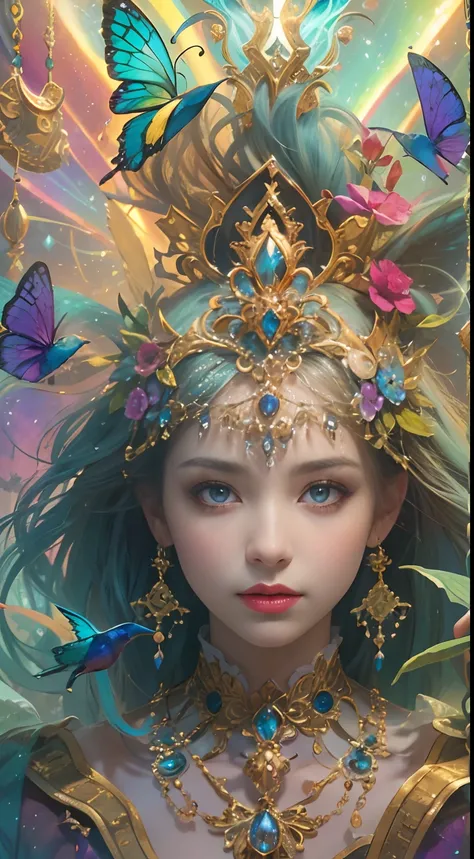 (((Masterpiece))), (((opulent))), (((Best quality))), ((Ultra-detailed)), (Highly detailed CG illustration), ((An extremely delicate and beautiful)), Cinematic light. Create stunning fantasy artwork，Imitate the style of the currently popular genre masters....