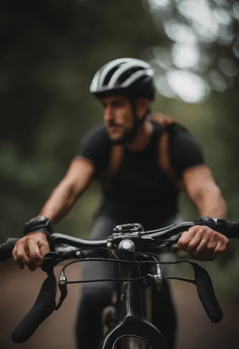 Portrait of a bike rider