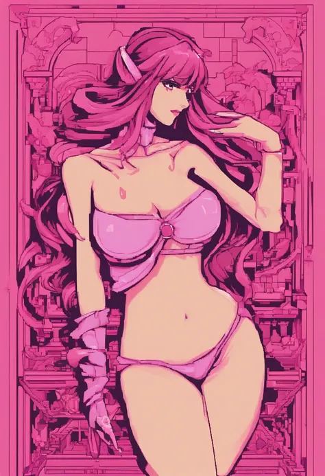 succubi、Seductive woman、Obscene lines、Pink kink lines、Tentacles of 