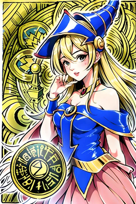 (obra maestra, calidad superior, mejor calidad, arte oficial, Beautiful and Aesthetic: 1.2), (1girl dark magician girl), extremo detallado, colorido, highest detailed, arte oficial, unidad de papel tapiz 8k, ultra detallado, Beautiful and Aesthetic, hermos...