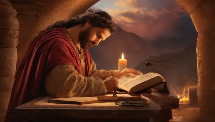 Paul writing the Bible 2,000 years ago