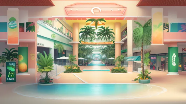 Make a tropical mall