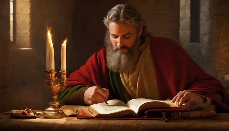 Paul writing the Bible 2,000 years ago