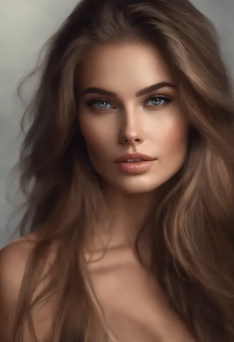 a close up of a girl 25 years with long hair and a black top, a digital rendering inspired by Emma Andijewska, tumblr, photorealism, perfect face ), most beautiful woman on earth, gorgeous attractive face, sultry expression, attractive female face!!!, attr...