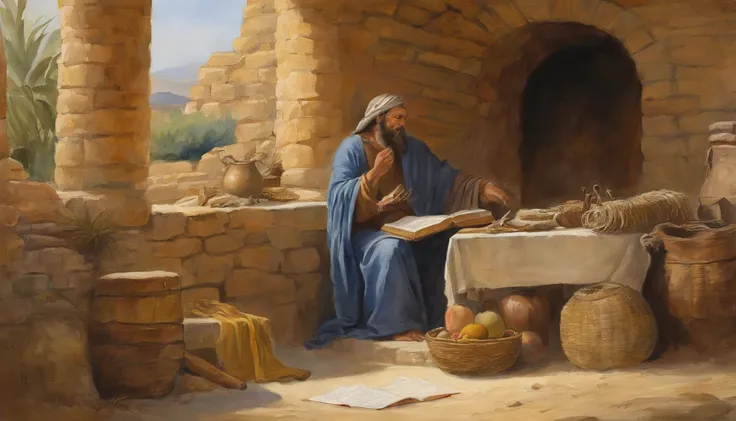 Paul writing the Bible 2,000 years ago