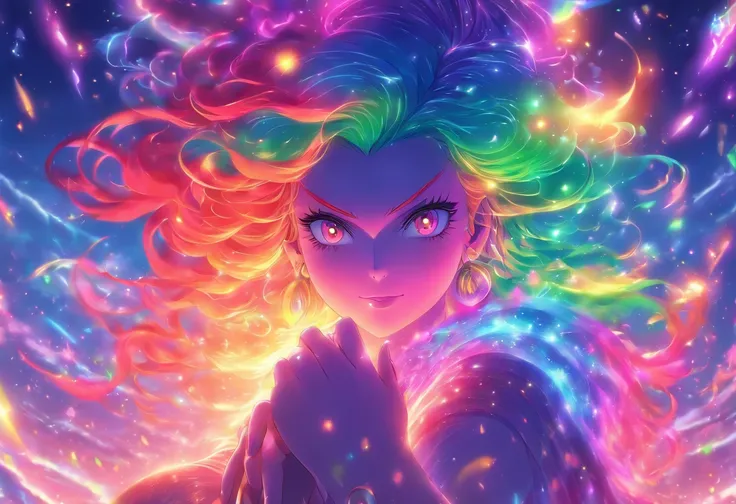 rainbow goddess witch