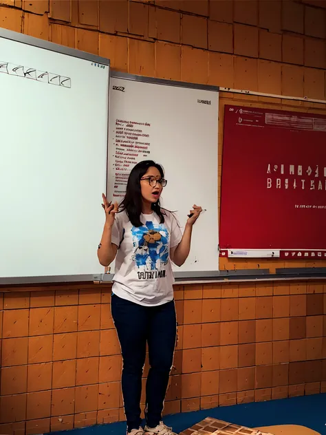 woman standing in front of a whiteboard giving a presentation, Directed by: Nandor Soldier, Directed by: Amelia Pelaez, by Maria Helena Vieira da Silva, by Rodolfo Amoedo, Directed by: Emma Rios, Directed by: Samuel Silva, Directed by: CeFerí Olivé, Direct...