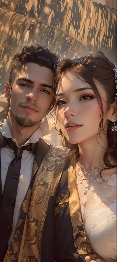 Change background to wedding couple without changing the face structure