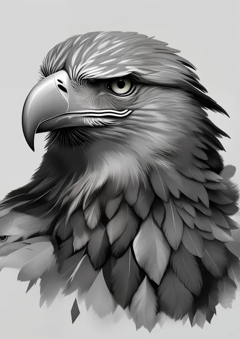 A color photograph，Eagle with rough background, art of alessandro pautasso, Eagle head, birds f cgsociety, highly detailed digital artwork, Sharp eagle, Sharp eagle eye，high detailed art, Highly detailed digital art, Ultra-Realistic Illustrations, Close-up...