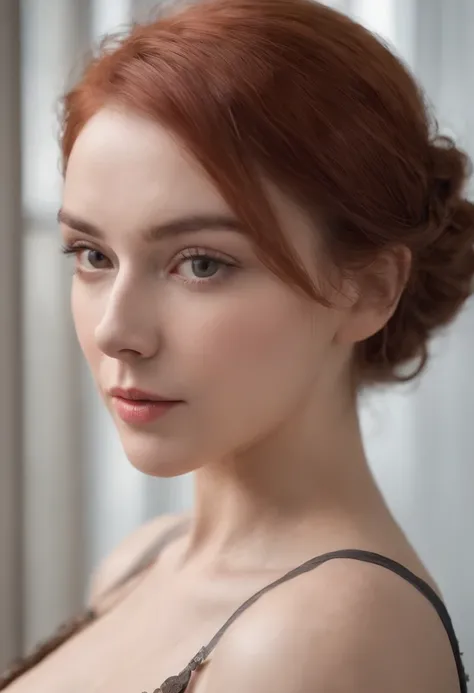 photoshoot of deborahWolf1, (redhair), (short hair cut),detailed skin texture, (blush:0.2), (goosebumps:0.3), (elegant dress), subsurface scattering, Photorealistic, Hyperrealistic, Hyperdetailed, analog style, hip cocked, demure, detailed skin, matte skin...