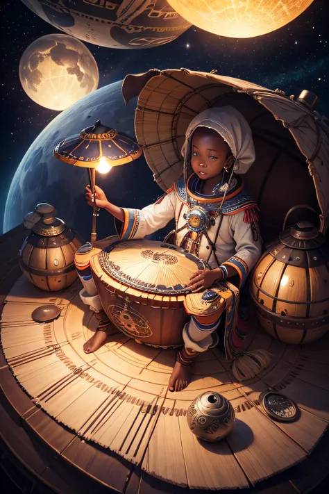 mbira traditionnal in space ship