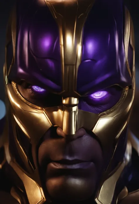 THANOS, Marvel, olhos claros brilhantes, Biomechanicals, estranho, assustador, Pesadelo, cores muito brilhantes, light particles, com luz brilhante, Mshiff, Arte do papel de parede, Papel de parede UHD