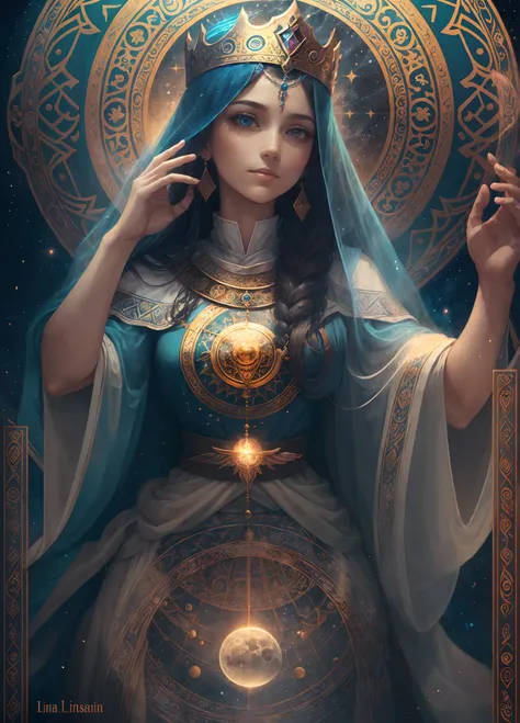 the High Priestess card reveals itself as one of the most enigmatic and powerful in the Tarot. It is firmly linked to intuition, to mystery and hidden wisdom, inviting us to explore its meaning in a ritualistic setting.  In the visual representation, the H...