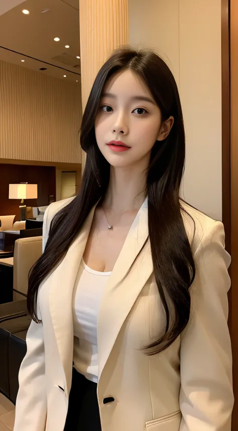 Tall and slender beauty、Beauty in suits、Colossal tits、undershirt、Cool beauty、Career woman、Japan beauties、modeled、tiese，Hotel lobby，janelas