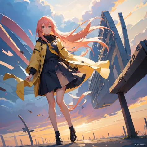 Megurine luka , 1 girl , Colegiala , beautiful little girl, vocaloid, 16 year old , Caminando entre cerezos , Clothes and hair moving in the wind  , proporciones corporales correctas , hermosa sonrisa , calidad de imagen ultra 8k , obra maestra , detalles ...