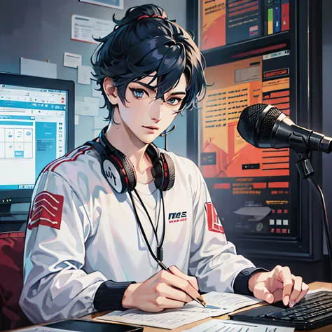 Anime boy calls to talk, ig studios anime style, nightcore, style of anime4 K, High quality anime art style, Anime boy, young anime man, Anime art style, Digital anime illustration, Anime style. 8K, in an anime style, male anime character, Kawasi，best qual...