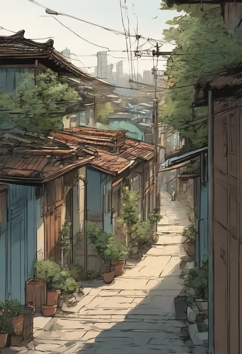 comic strip，Hong Kong comic book style，Fengyun comic style，（（（Comic storyboard））），Two-dimensional picture，Estilo de Makoto Shinkai，Makoto Shinkai manga art，teens girl，The narrow streets of the town，starrysky，vibrant with colors，super-fine，Smooth lines，high...