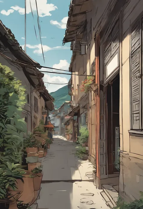 comic strip，Hong Kong comic book style，Fengyun comic style，（（（Comic storyboard））），Two-dimensional picture，Estilo de Makoto Shinkai，Makoto Shinkai manga art，teens girl，The narrow streets of the town，starrysky，vibrant with colors，super-fine，Smooth lines，high...