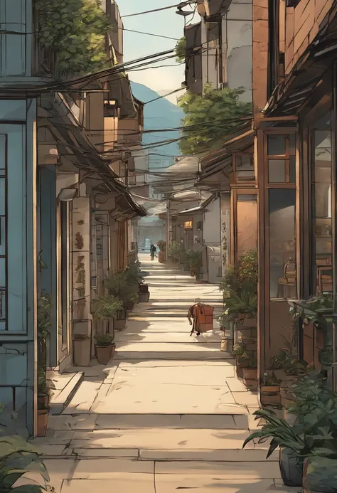 comic strip，Hong Kong comic book style，Fengyun comic style，（（（Comic storyboard））），Two-dimensional picture，Estilo de Makoto Shinkai，Makoto Shinkai manga art，teens girl，The narrow streets of the town，starrysky，vibrant with colors，super-fine，Smooth lines，high...