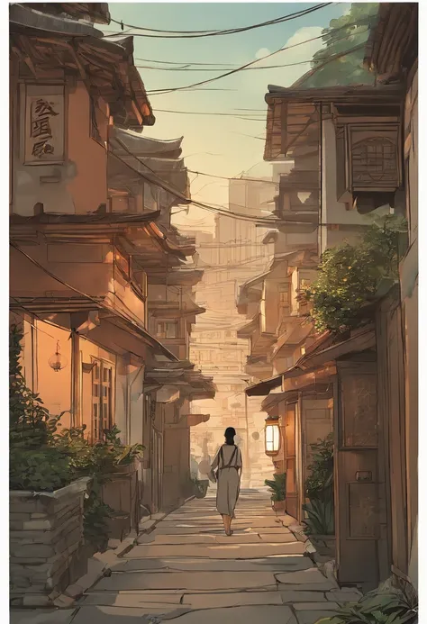 comic strip，Hong Kong comic book style，Fengyun comic style，（（（Comic storyboard））），Two-dimensional picture，Estilo de Makoto Shinkai，Makoto Shinkai manga art，teens girl，The narrow streets of the town，starrysky，vibrant with colors，super-fine，Smooth lines，high...