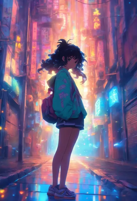 comic strip，Hong Kong comic book style，Fengyun comic style，（（（Comic storyboard））），Two-dimensional picture，Estilo de Makoto Shinkai，Makoto Shinkai manga art，teens girl，The narrow streets of the town，starrysky，vibrant with colors，Hyper-realistic，Ultra photo ...