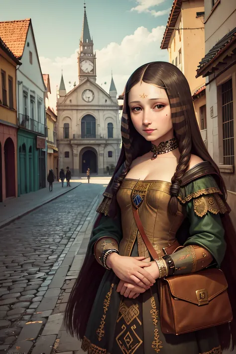 Monalisa se viu diante de uma cidade antiga, where every street seemed to tell a story forgotten by time.