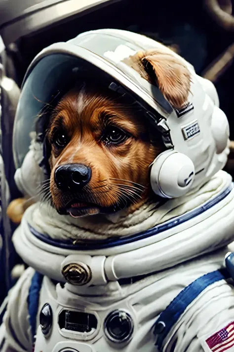 dog in spacesuit