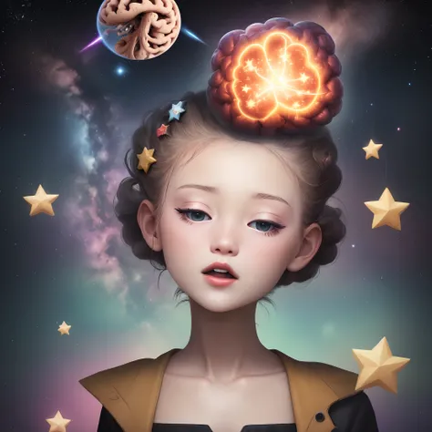 star stuck in a brain