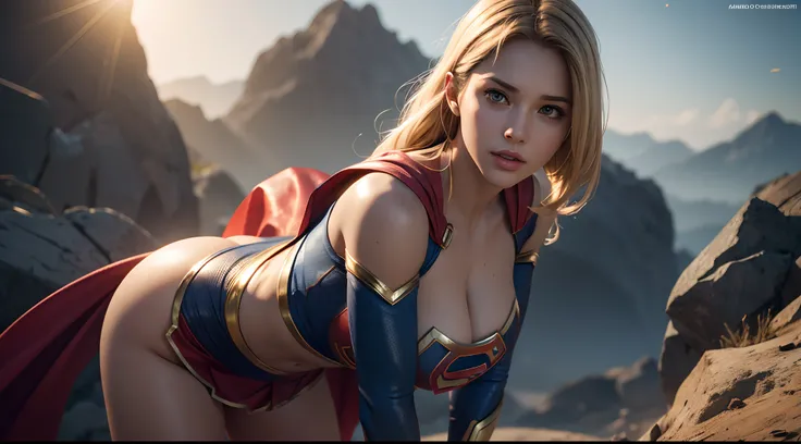 Supergirl (really big huge tits)
CGI with clear focus, Photorealistic, high detail, Realistic, Masterpiece, absurdress, Best Quality, HDR, hiquality, hight resolution, Extremely detailed, 8k wallpaper, intricate details, 8K UHD, Full-HD, (foto realista:1.2...